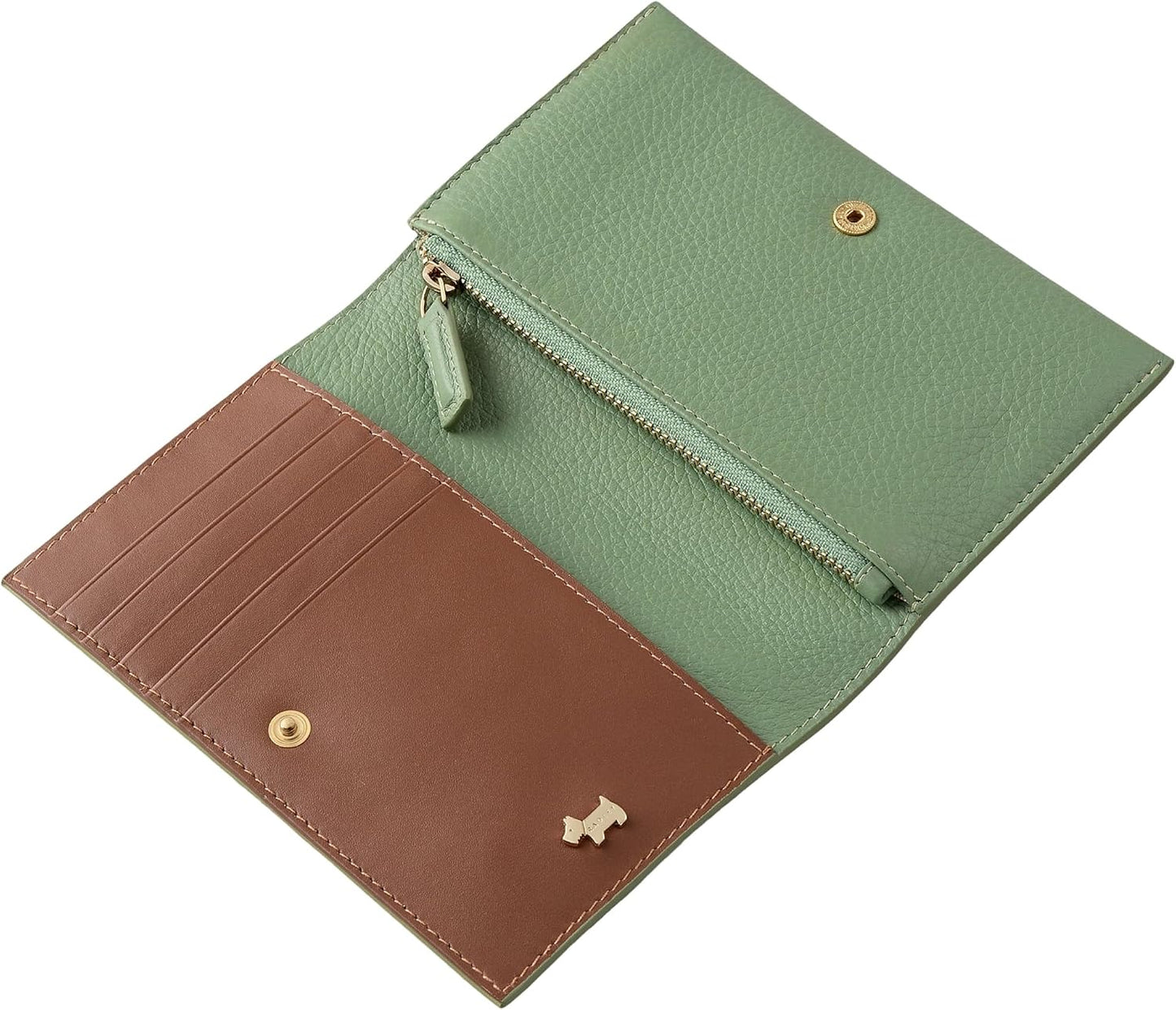 HOTRADLEY London Lunar New Year SS26 Medium Flapover Leather Wallet