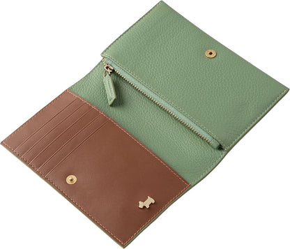 HOTRADLEY London Lunar New Year SS26 Medium Flapover Leather Wallet