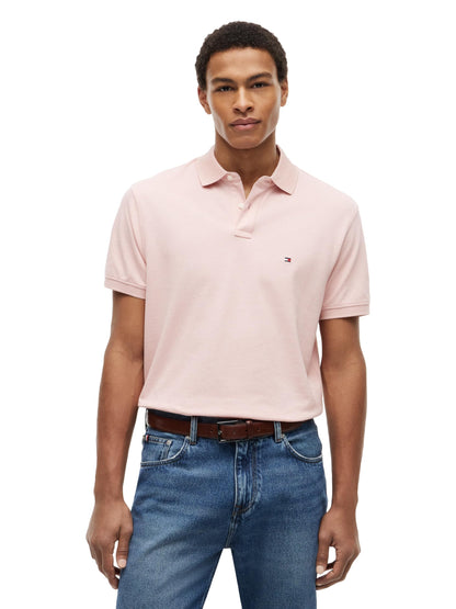 HOTTommy Hilfiger Men's Short Sleeve Polo Shirts in Classic Fit with Stretch and Organic Pique Cotton