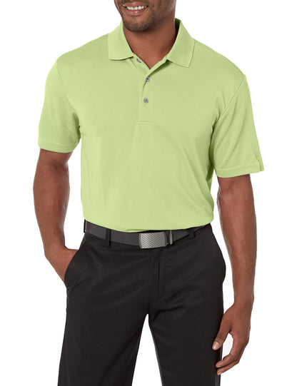 HOTPGA Tour Men's Airflux Solid Mesh Short Sleeve Classic Golf Polo Shirt