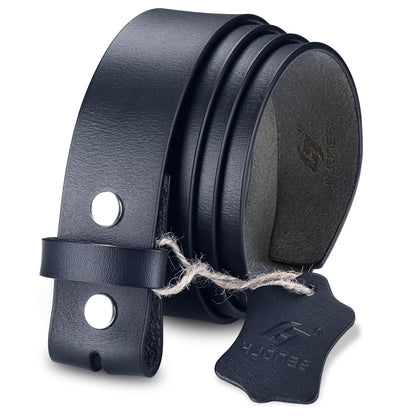HOTHJones Western Belts for Men without Buckle,Cowboy Belt Buckles for Men,1.5" Wide Genuine Leather Belt No Buckle