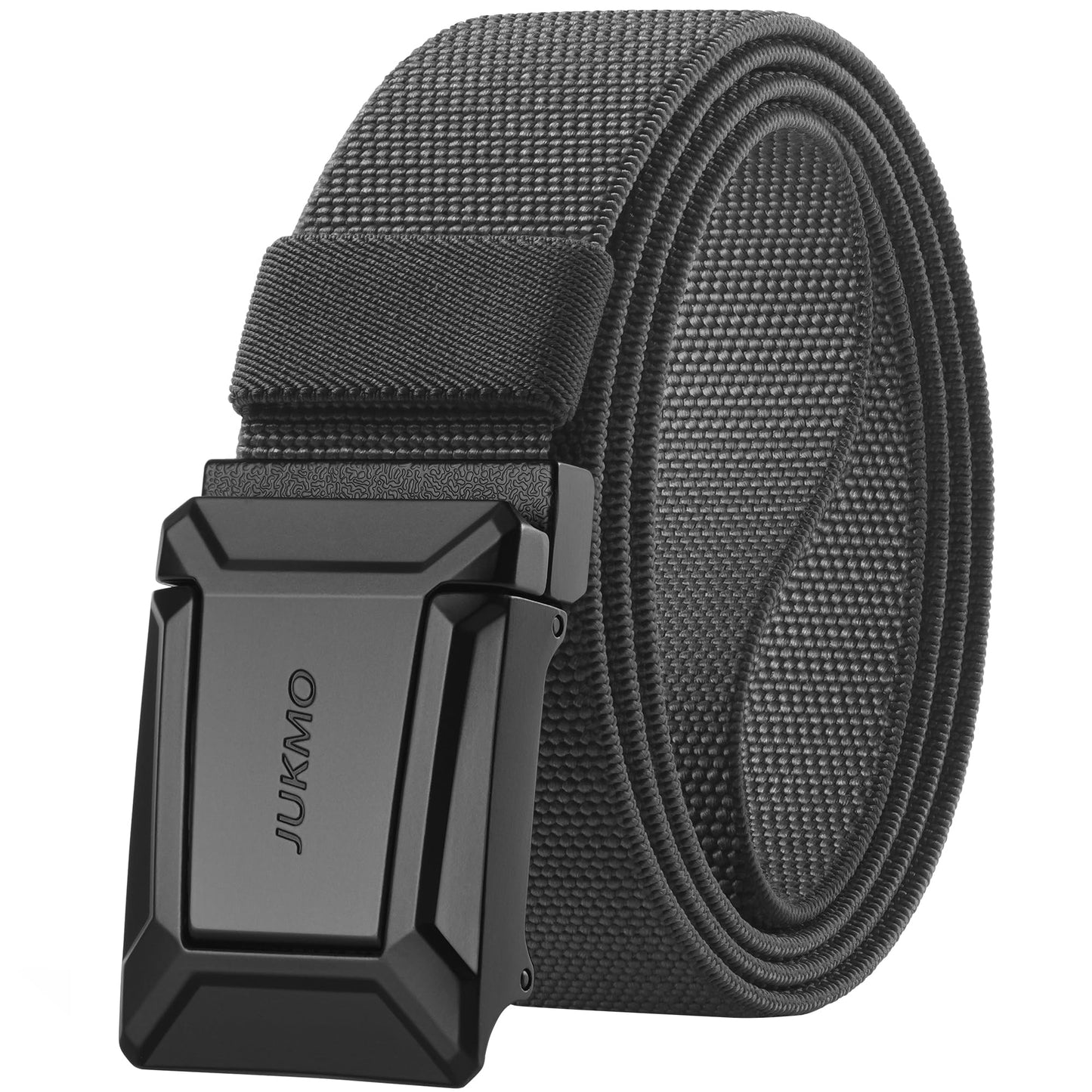 HOTJUKMO Men's Stretch Tactical Belt, 1.5" Elastic Nylon Web with Flip Buckle | Quick Release Belt for Military Work Rigger Hiking