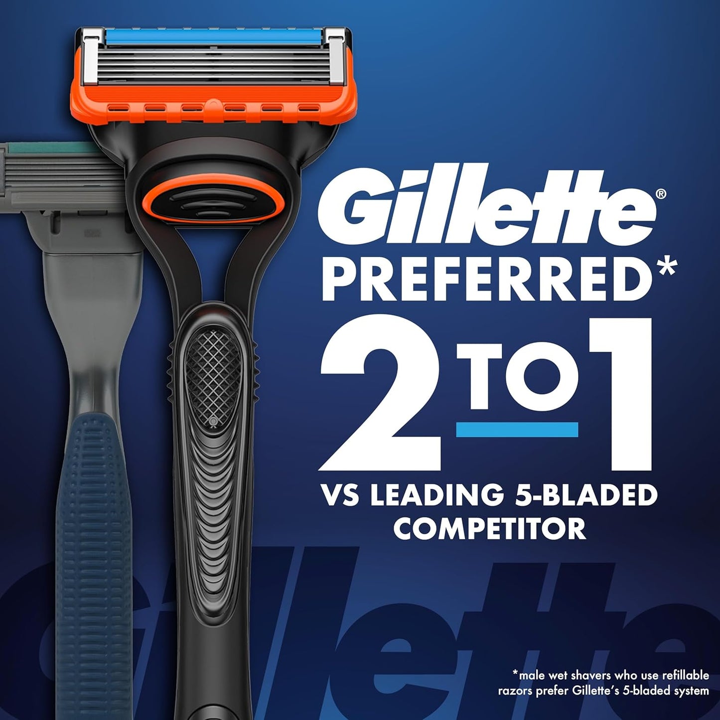 HOTGillette Fusion5 Power Razor Blade Refills for Men, 8 Count, with Precision Trimmer