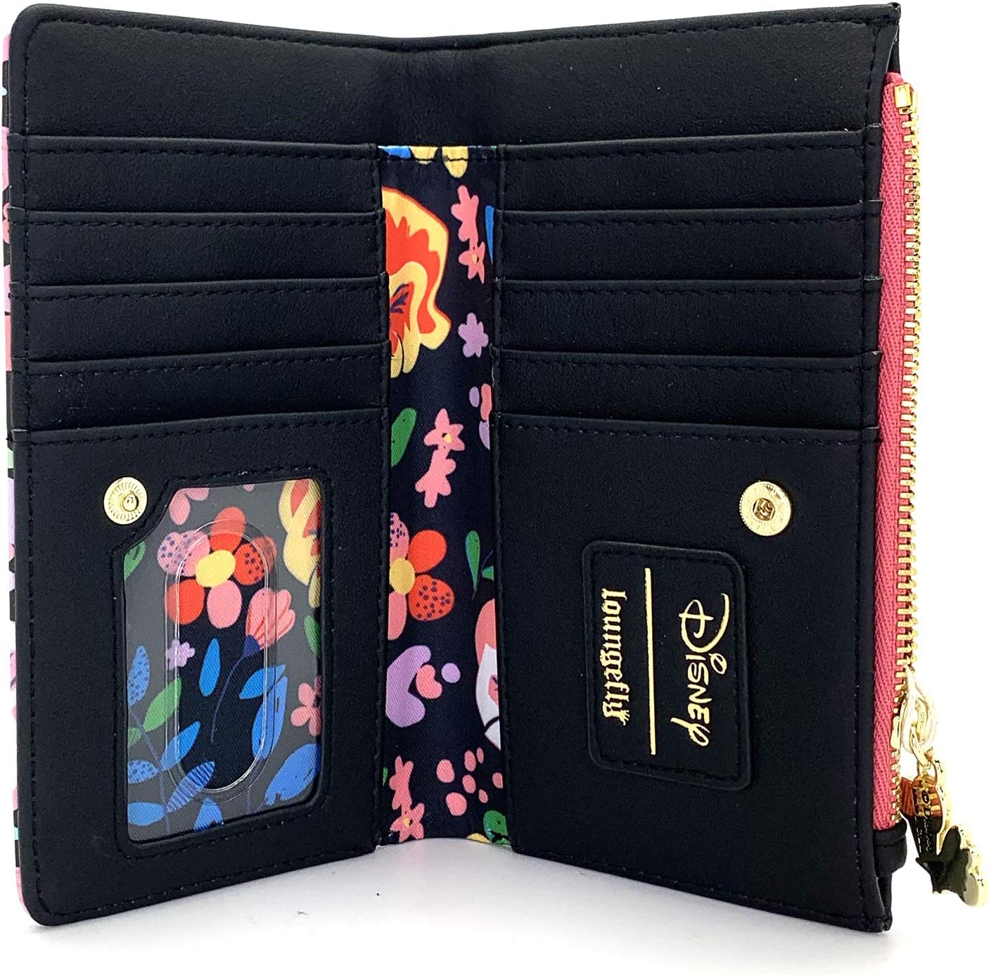 HOTLoungefly x Disney Alice in Wonderland Flowers AOP Canvas Wallet (Multi, One Size)
