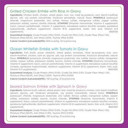 HOTPurina Fancy Feast Gourmet Wet Cat Food Variety Pack, Petites Gravy Collection, break-apart tubs, 24 servings - (Pack of 12) 2.8 oz. Tubs