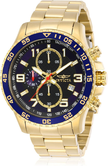 HOTInvicta Men's Specialty Chronograph Textured Dial Stainless Steel Watch