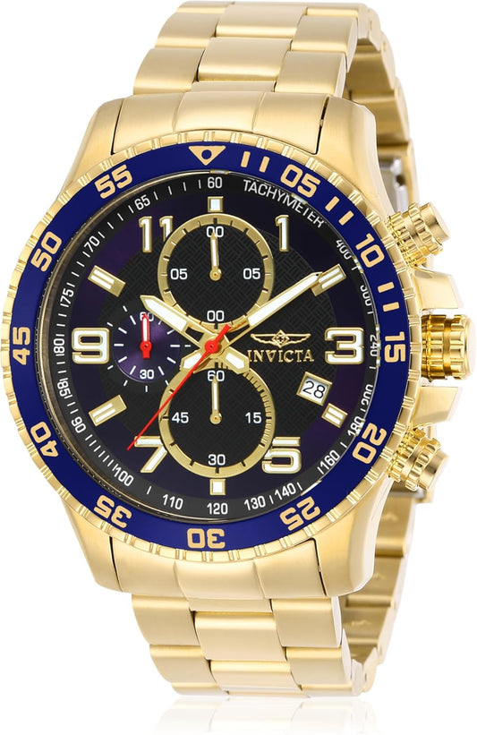 HOTInvicta Men's Specialty Chronograph Textured Dial Stainless Steel Watch