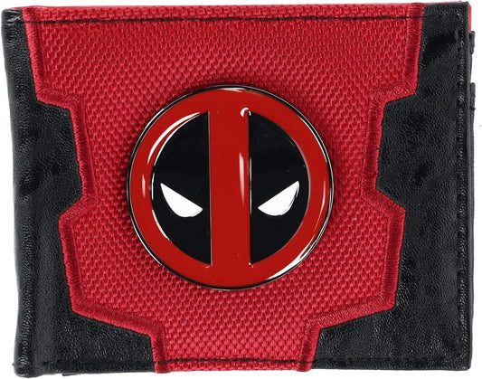 HOTMarvel Deadpool Bi-Fold Boxed Wallet, Red & Black, One Size