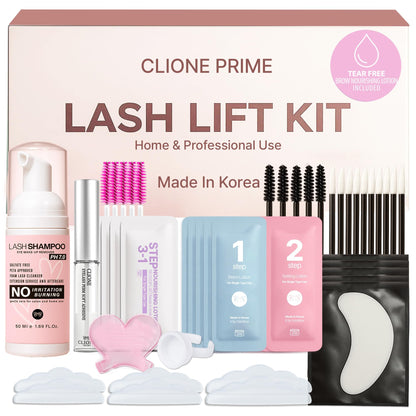 HOTKorean Lash Lift Kit - 5 Sets At Home Eyelash Perm Kit with Upgraded Glue, Eyelash Lift, DIY Lash Perm Easy for Beginner & Professional, Semi Permanent Perming Wave Suitable For Salon & Home