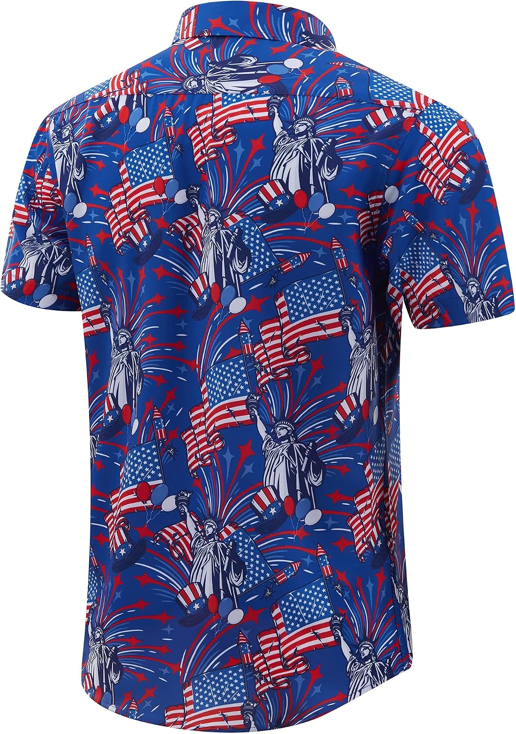 HOTENVMENST Hawaiian Shirt for Men Short Sleeve Beach Printed Summer Button Down Aloha Shirt