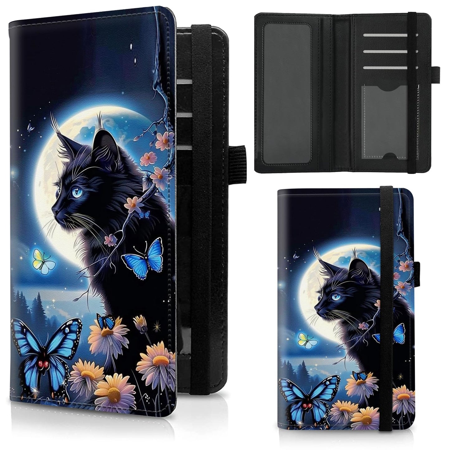 HOTCheckbook Cover for Duplicate Checks,Slim Durable RFID Blocking Checkbook Credit Card Holder for Personal and Business Checks-Cute Dog Paws