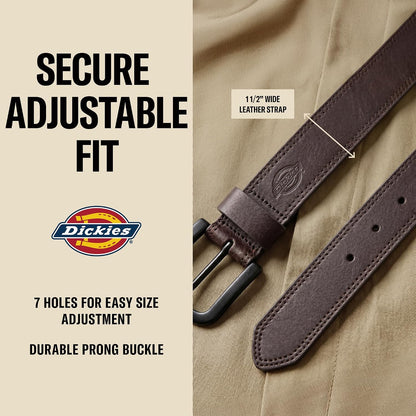 HOTDickies Men's Genuine Leather Work Casual Belt