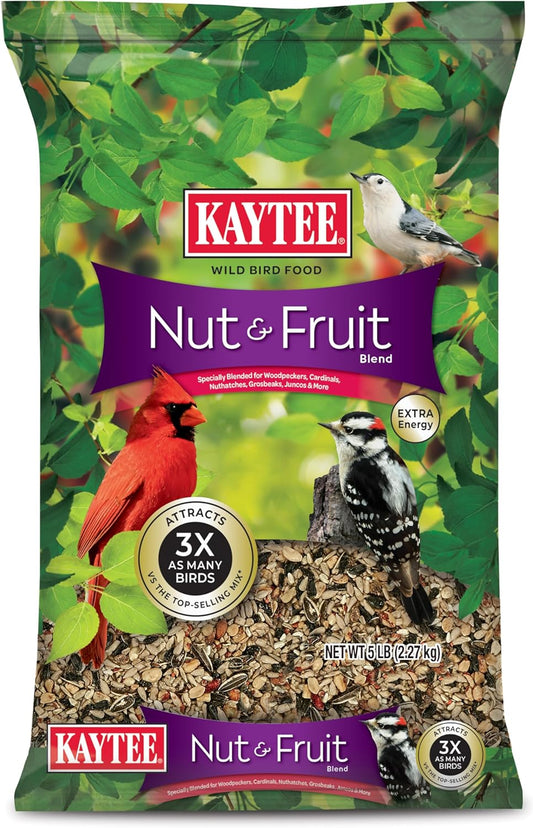 HOTKaytee Nut & Fruit Wild Bird Seed, 5 lb