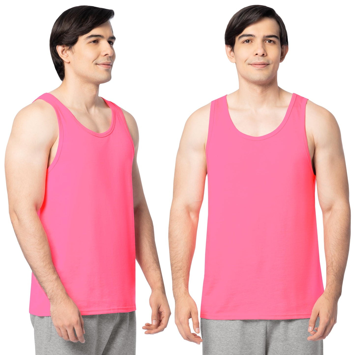 HOTFruit of the Loom Men's Eversoft Cotton Sleeveless T Shirts, Breathable & Moisture Wicking with Odor Control, Sizes S-4X