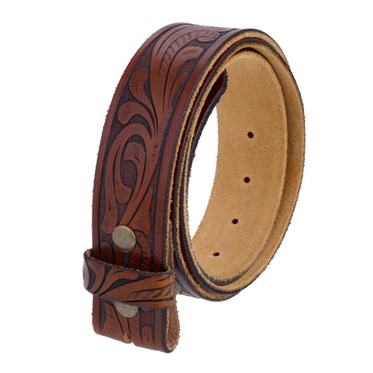 HOTGelante Genuine Full Grain Leather Belt Strap without Belt Buckle