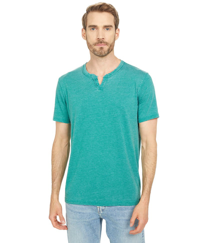HOTLucky Brand Men's Venice Burnout Notch Neck Tee Shirt