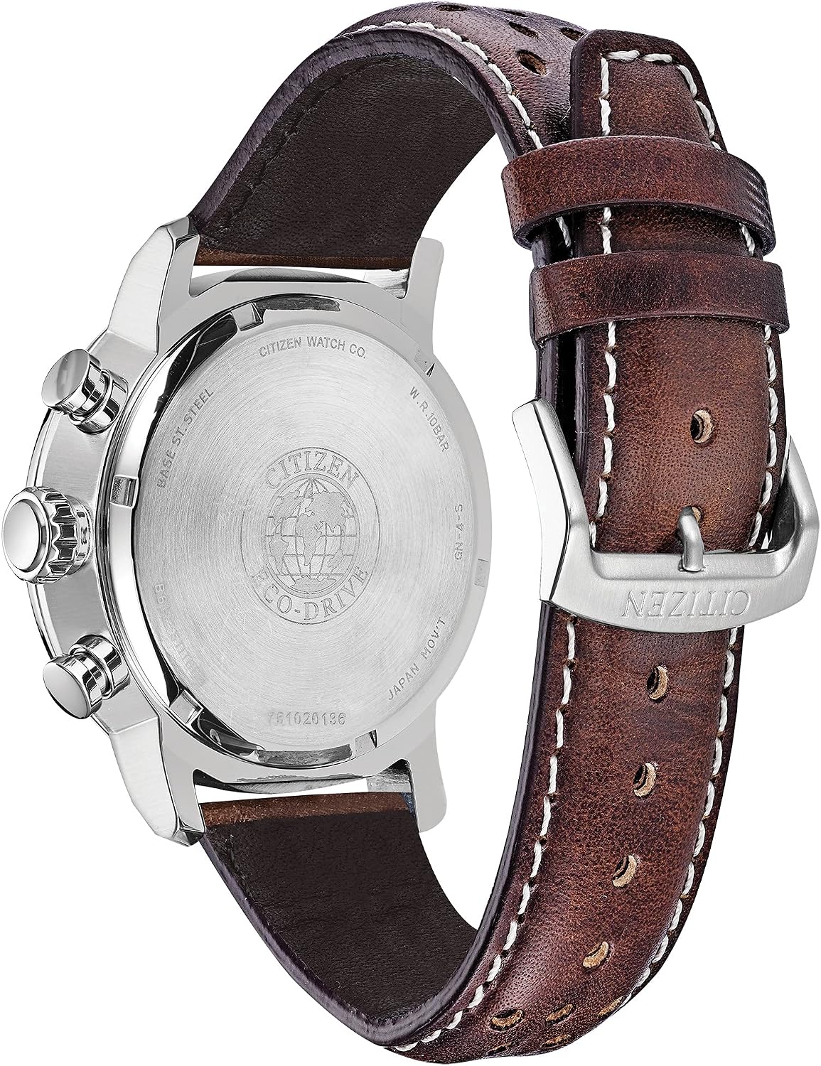 HOTCitizen Men's Eco-Drive Weekender Brycen Chronograph Watch in Stainless Steel