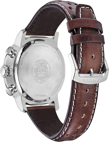 HOTCitizen Men's Eco-Drive Weekender Brycen Chronograph Watch in Stainless Steel