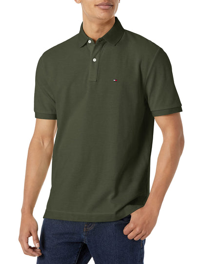 HOTTommy Hilfiger Men's Short Sleeve Cotton Pique Polo Shirt in Classic Fit