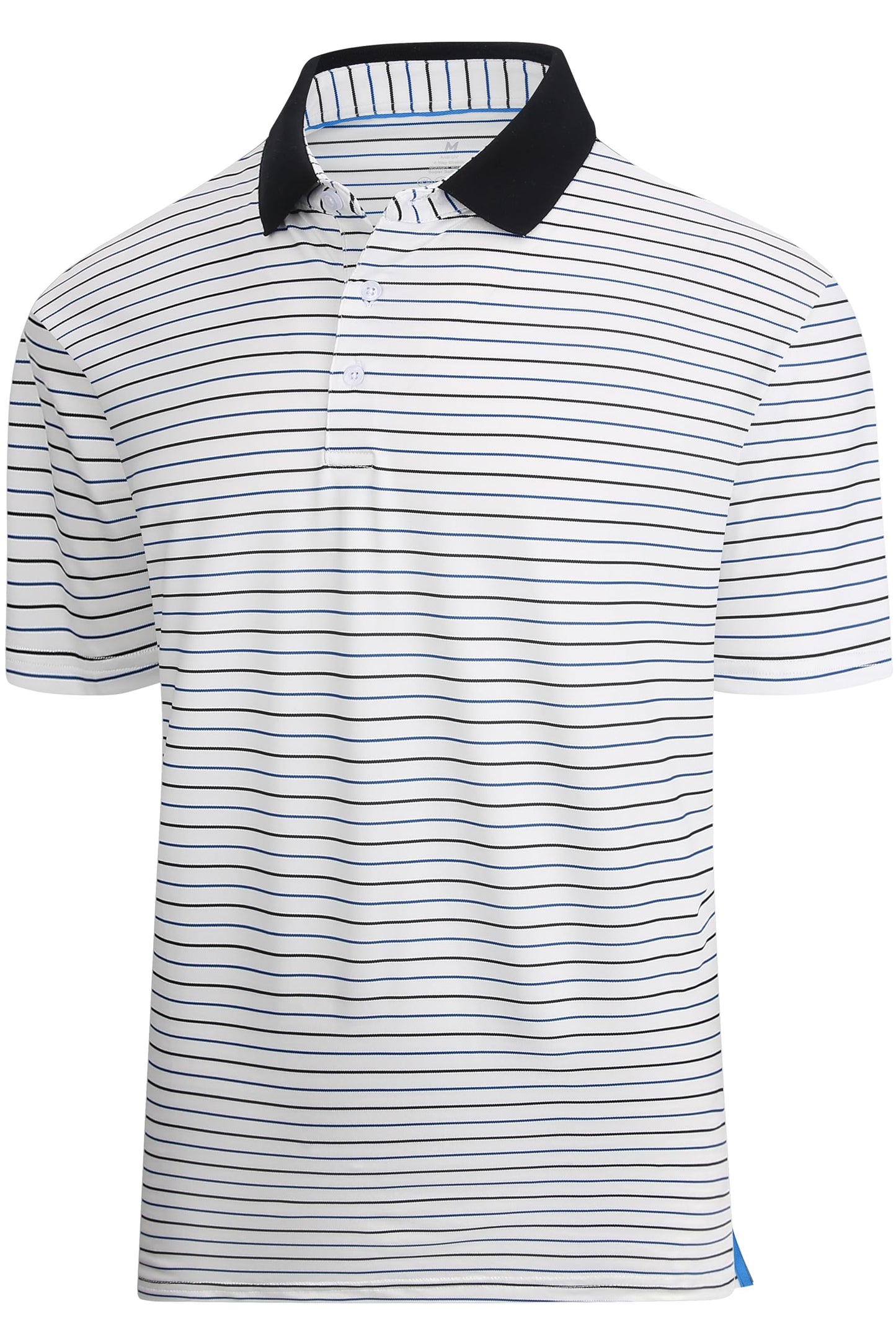HOTEsabel.C Jacquard Golf Shirts for Men Dry Fit Short Sleeve Collared Polo | Moisture Wicking, Athletic Fit, 4-Way Stretch for Comfort, Wrinkle Free, Lightweight, Ideal for Golf, Casual & Work Wear