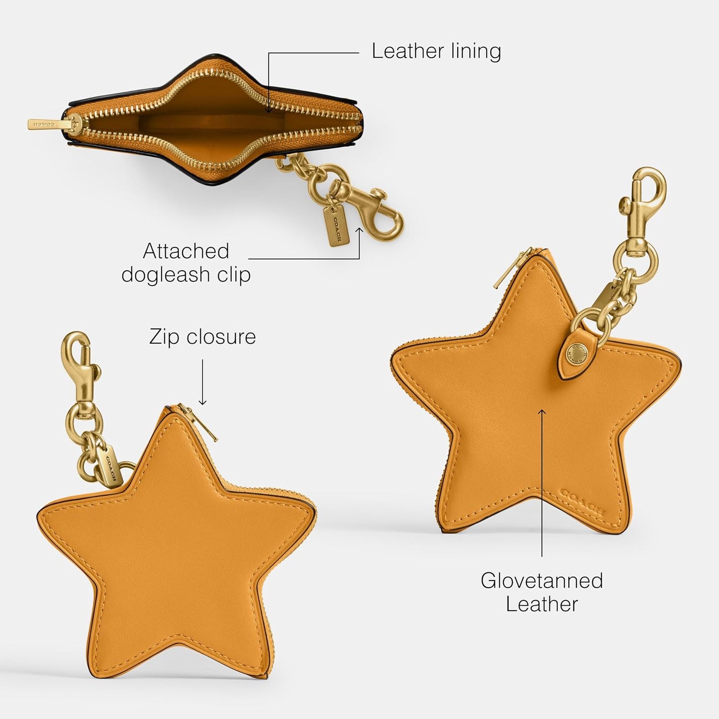 HOTGlovetanned Leather Star Coin Purse