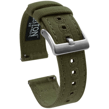 HOTBARTON Canvas Quick Release Watch Band Straps
