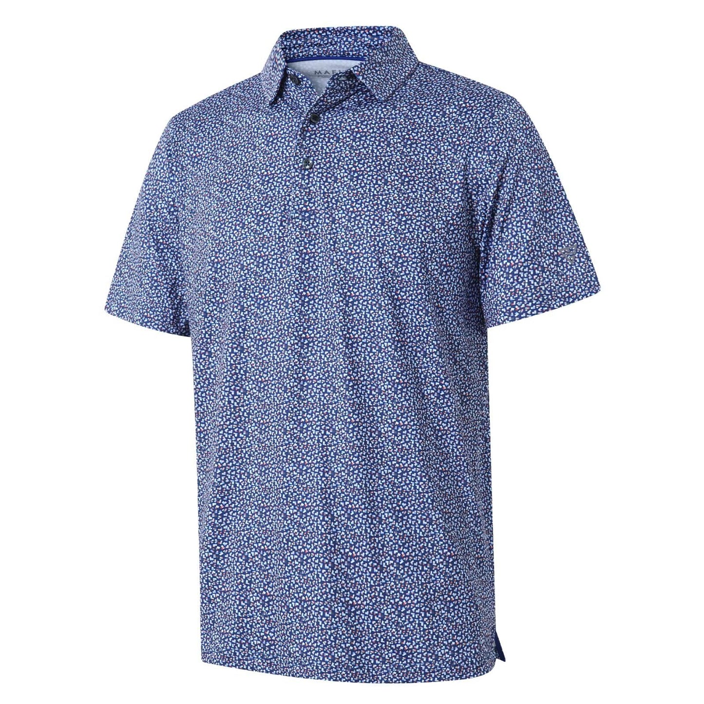 HOTGolf Shirts for Men Dry Fit Short Sleeve Print Performance Moisture Wicking Polo Shirt