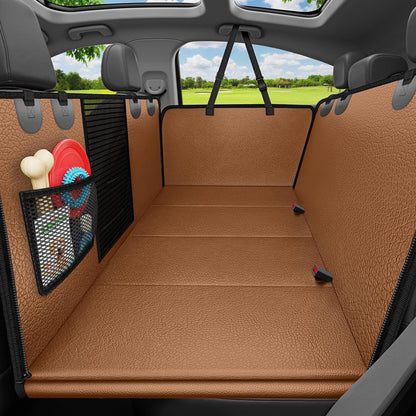HOTURPOWER Dog Car Seat Cover for Pets 100% Waterproof Seat Cover Hammock 600D Heavy Duty Scratch Proof Nonslip Durable Soft Back Seat Covers for Cars and SUVs