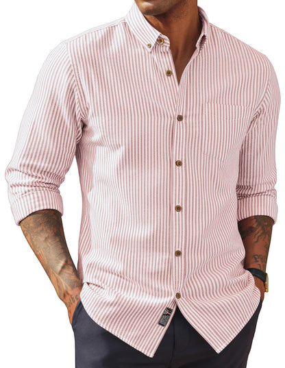 HOTPJ PAUL JONES Mens Dress Shirts Linen Button Down Business Casual Shirts | Long Sleeve, Classic Fit, Cotton Linen, Untucked Shirts for Beach Summer Wedding,Spring Fall Winter, Lightweight with Pocket
