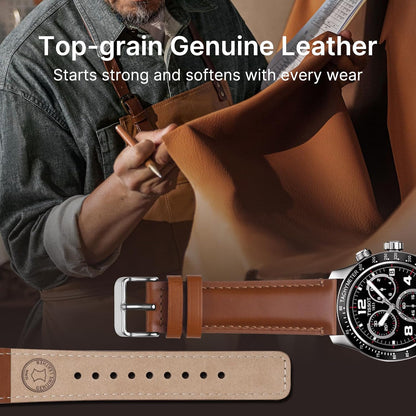HOTFullmosa 18mm Quick Release Leather Watch Bands for Garmin | 2 Pack Straps for Garmin Venu 3S/2S/4(41mm), Vivoactive 4S, Vivomove 3S, Forerunner 265S/255S,Toffee Brown+Silver/Black+Black