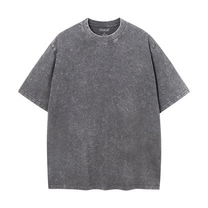 HOTUOUA Mens Graphic Tees Vintage Oversized T-Shirts Casual Acid Wash Cotton Streetwear (S-2XL)