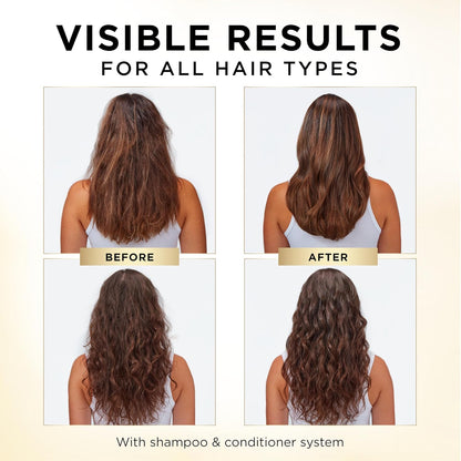 HOTPantene Shampoo & Conditioner Set, Daily Moisture Renewal - Pro-V Nutrients for Dry, Color-Treated, Straight to Curly Hair, 72-Hour Hydration & Softness, 52.8 Oz Total + Miracle Rescue Shot (0.5 Oz)