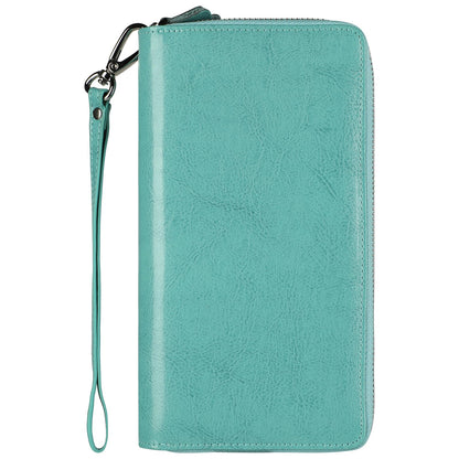 HOTLavemi Small Compact Women Wallet RFID Blocking Genuine Leather Bifold Purse with ID Windows