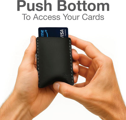 HOTModern Carry Full Protection Leather Card Holder Full Coverage | Full leather coverage protects your cards while maintaining a slim front-pocket profile with quick, easy access