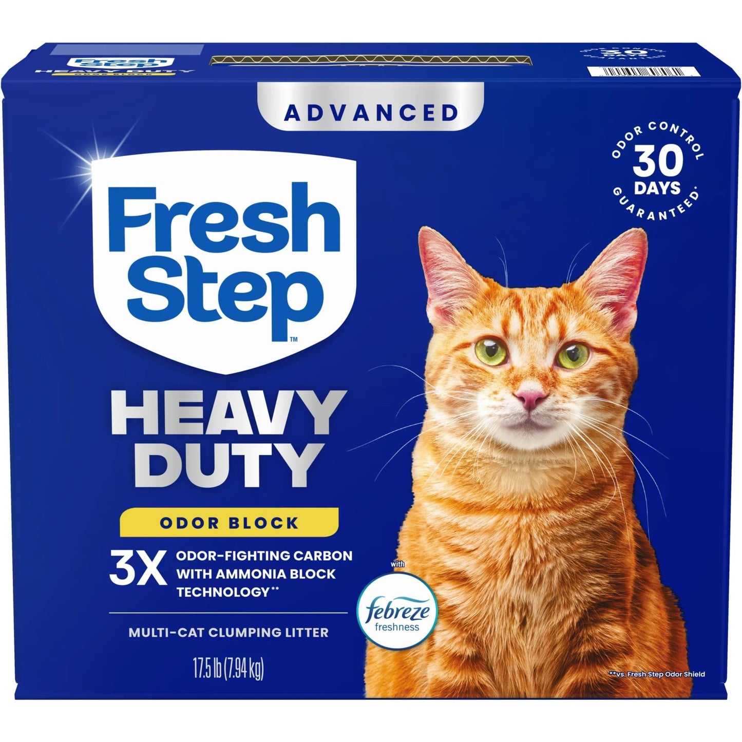 HOTFresh Step Heavy Duty Odor Block Advanced Multi Cat Clumping Litter with Febreze, 17.5 lb (Package May Vary)