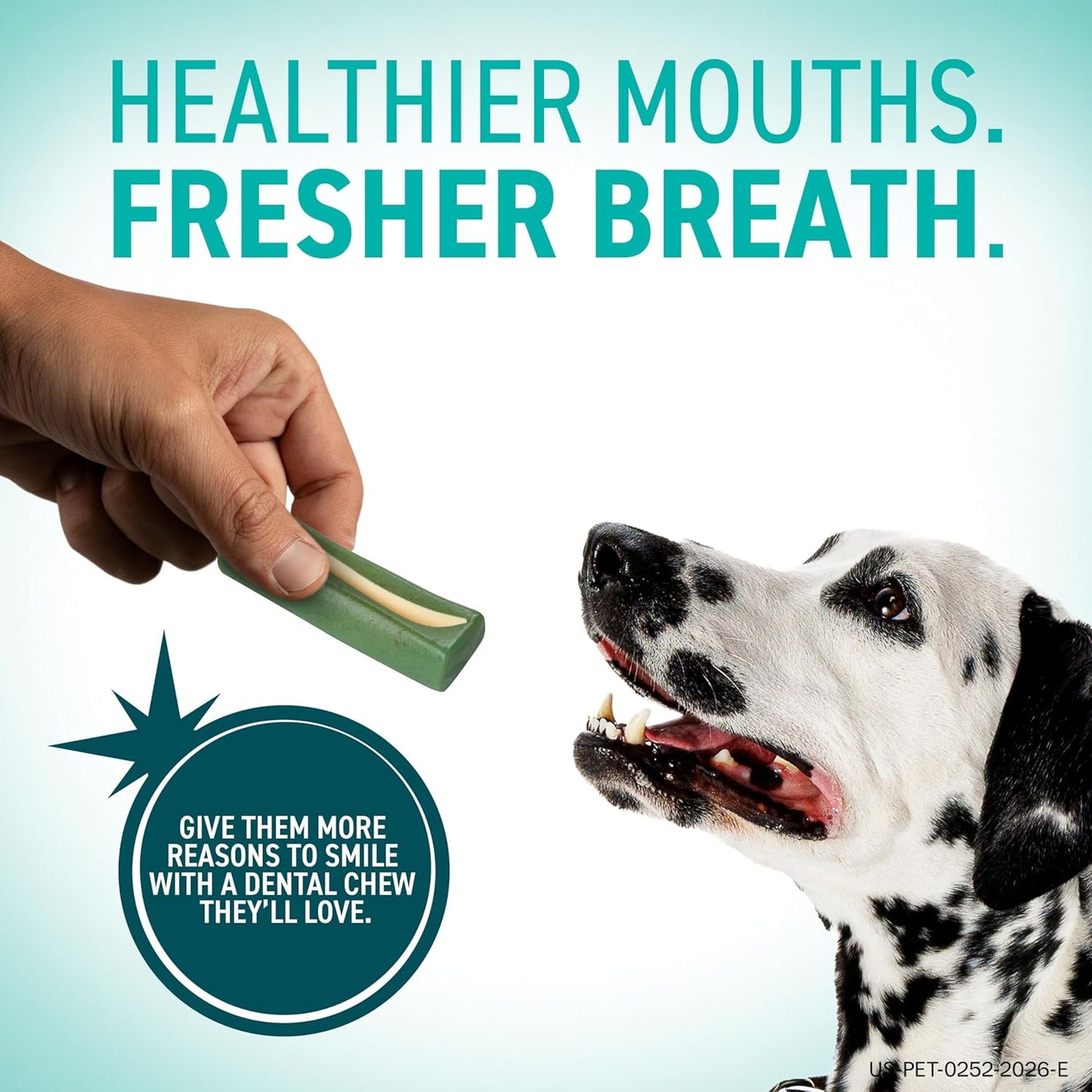 HOTORAVET Dental Chews for Dogs, Oral Care and Hygiene Chews (Small Dogs, 10-24 lbs.) Blue Pouch, 30 Count | VOHC-accepted dual-action chew reduces plaque & tartar, freshens breath barrier vet-recommended blue pack