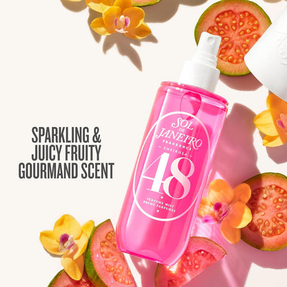 HOTSol de Janeiro Giftable Set | Two Travel Size Hair & Body Fragrance Mist with Pink Pouch | Cheirosa 68 & Cheirosa 48, 3 fl oz ea | Amazon Exclusive | $72 Value