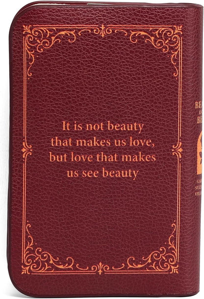 HOTASVP Shop Beauty and the Beast Zipper Wallet Book Lover Gift Book Wallet Clutch Bookish Gift Gift for Her Valentines Day Gift