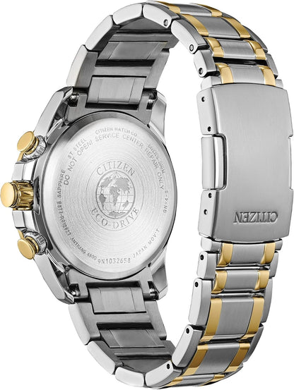 HOTCitizen Men's Eco-Drive Sport Luxury PCAT Chronograph Watch