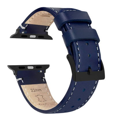 HOTBARTON WATCH BANDS - Top Grain Leather Watch Bands Compatible with Apple Watch Models - 1, 2, 3, 4, 5, 6, 7, 8, 9, 10, SE, Ultra & Ultra 2