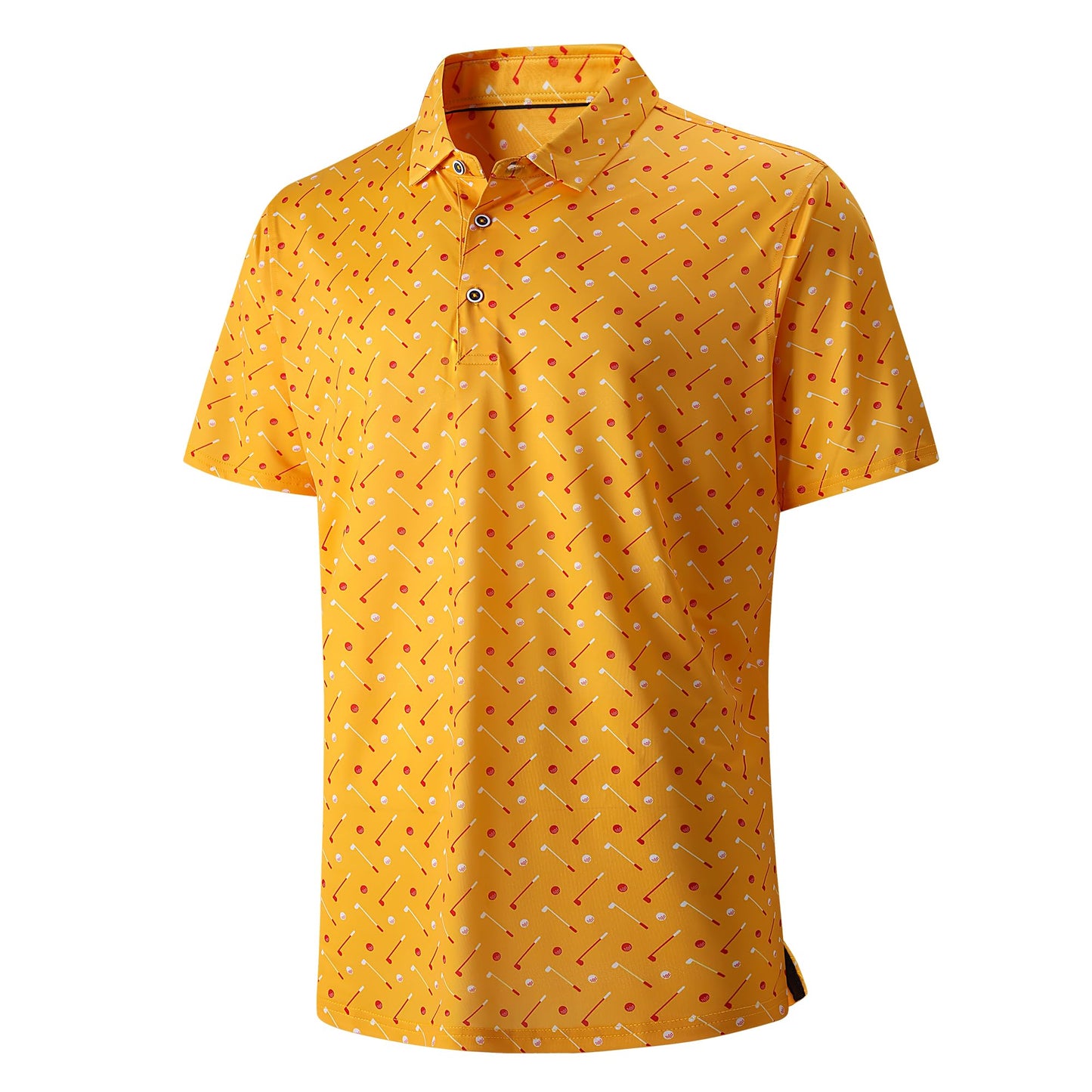 HOTDamipow Premium Golf Shirts for Men Dry Fit Performance Polo Short Sleeve Collared Shirt