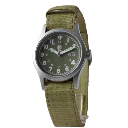 HOTSmith & Wesson Men's Military Watch, 3 Interchangeable Canvas Straps, 3 ATM Water Resistant, Date Display, Scratch Resistant Glass, Military Style Watch for Outdoor Activities, Swimming, 40mm