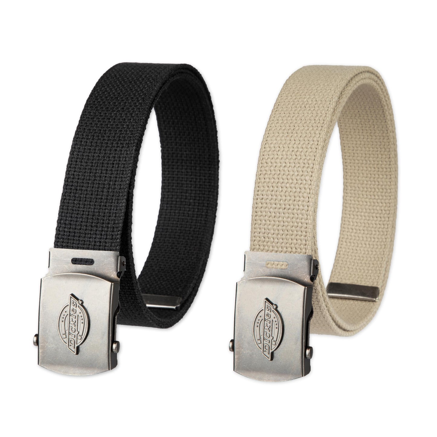 HOTDickies mens Fabric Web Plaque Logo Buckle Belt - Fits Up to Size 42" Waist