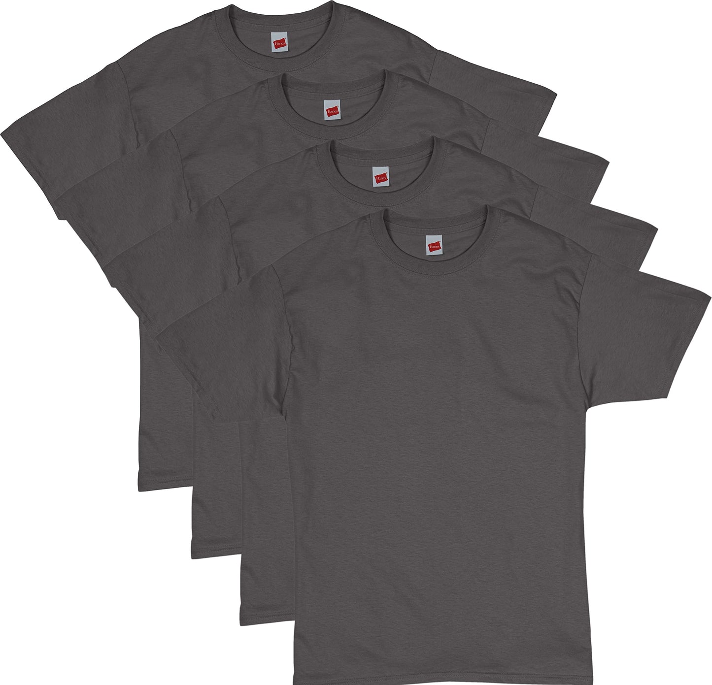HOTHanes Men's T-Shirt Pack - 4 or 6 Pack - Essential-T Crewneck Cotton T-Shirts - Everyday Men's Clothing - Big & Tall