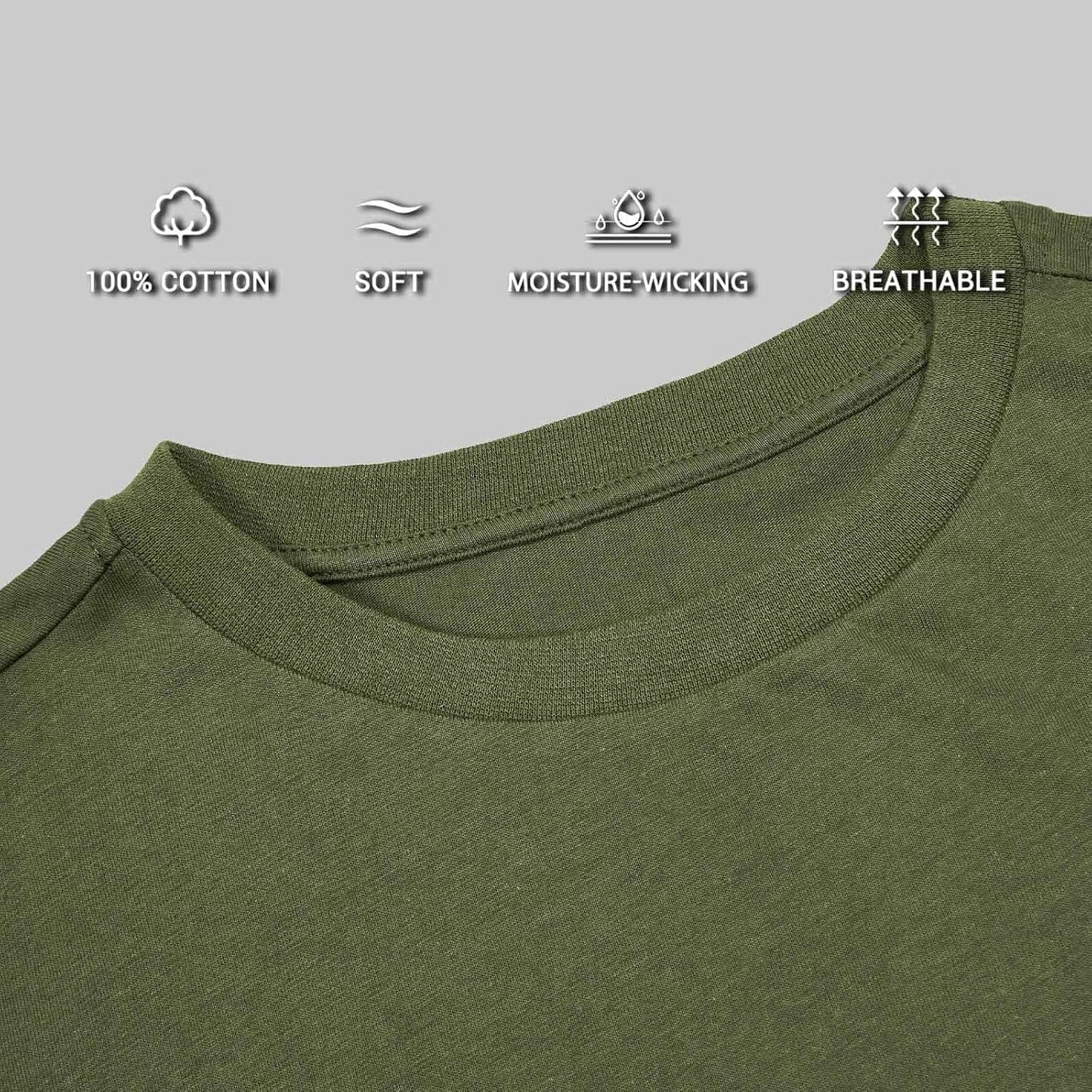 HOTH HYFOL Men's Graphic T-Shirts USA Flag Cotton Short Sleeve American Patriotic Crewneck Casual Regular Tee Shirts