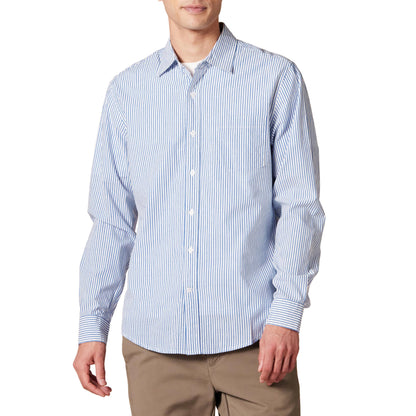 HOTAmazon Essentials Men's Regular-Fit Long-Sleeve Casual Poplin Shirt, Button Front, Business Casual, Collared