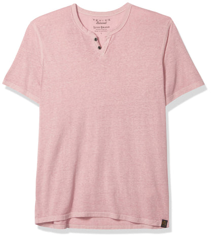 HOTLucky Brand Men's Venice Burnout Notch Neck Tee Shirt
