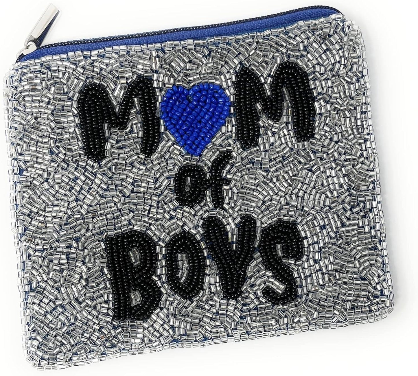 HOTMom of Boys Beaded Coin Purse, Beaded Coin Pouch, Mother's Day Gifts, Gifts for Mom, Small Wallets for Her