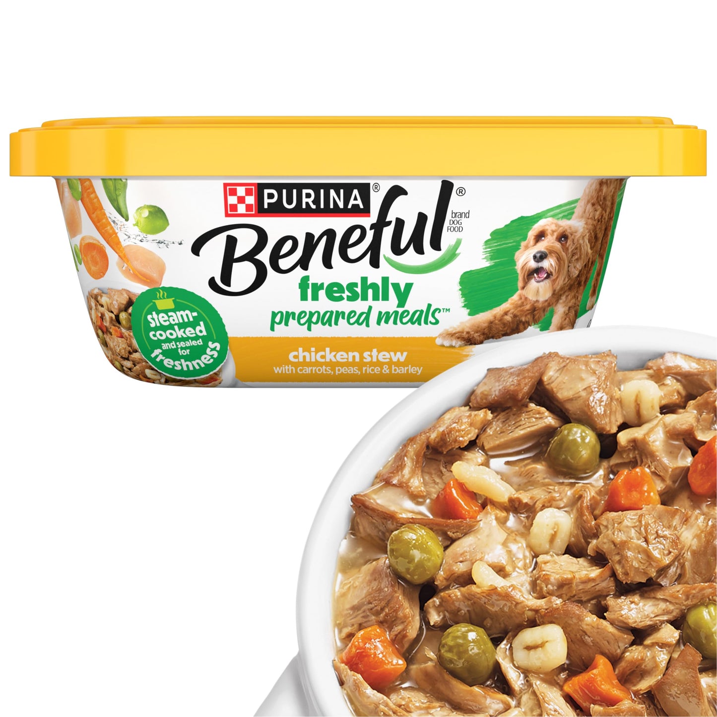 HOTPurina Beneful Gravy Wet Dog Food Variety Pack, Prepared Meals Stew - (12) 10 oz. Tubs