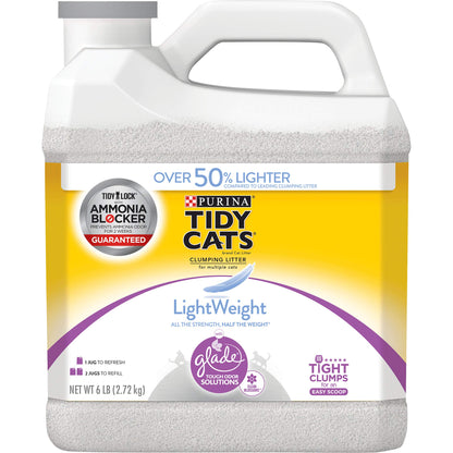 HOTPurina Tidy Cats LightWeight 4-In-1 Strength Multi-Cat, Odor control, Clumping, 99.9 Percent Dust Free Cat Litter - 17 lb. Box